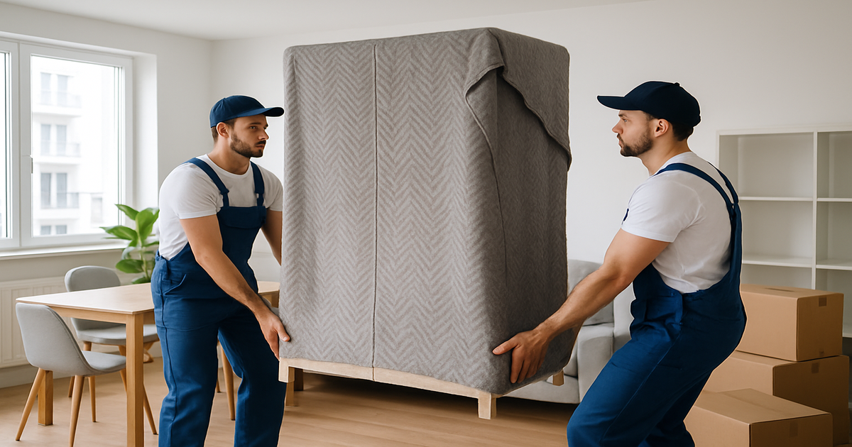 Umzugshelfer in Heilbronn beim professionellen Möbeltransport